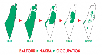 carte de la Palestine. Boycott Amazon.