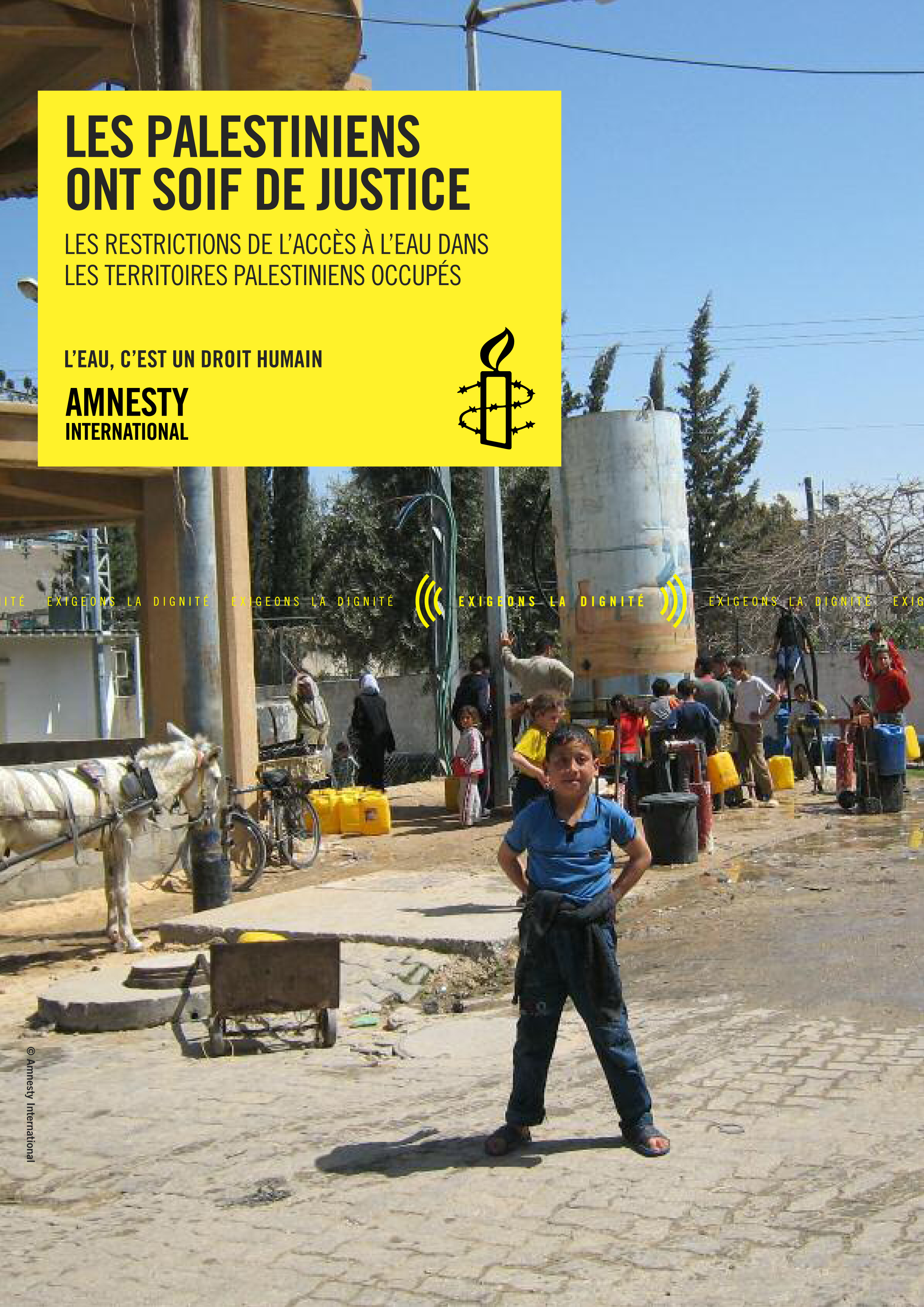 les palestiniens ont soif de justice
